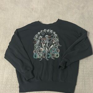 skeleton sweatshirt from: Mighty Fine